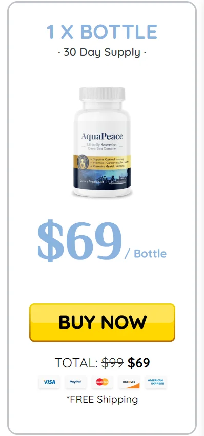 AquaPeace™ 1 bottle pricing